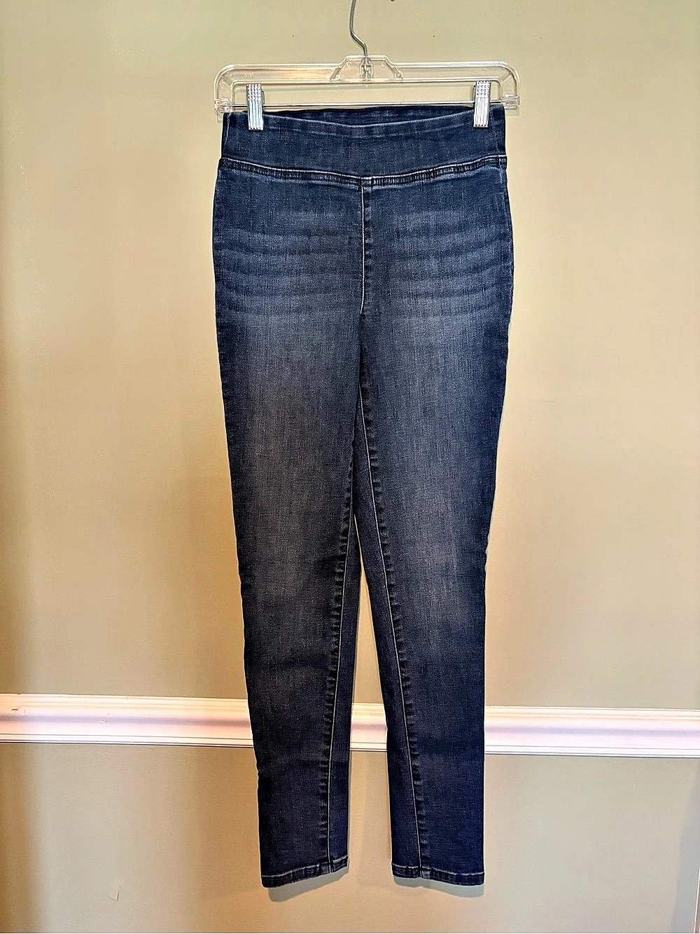 INC Blue Pull-On High Rise Skinny Jeans Size 4 NWOT